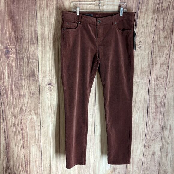 NWT KUT from the Kloth jean High Rise Donna Ankle Skinny size 16 Cedar - Picture 1 of 14